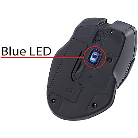 Mouse blue led top