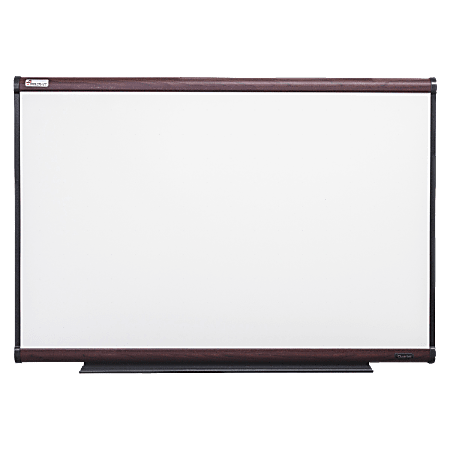 SKILCRAFT® Total Erase Dry-Erase Whiteboard, 24" x 36", Wood Frame With Mahogany Finish (AbilityOne 7110 01 622 2128)