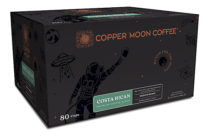 Copper Moon® World Coffees Single Pods, Costa Rican, Carton Of 80