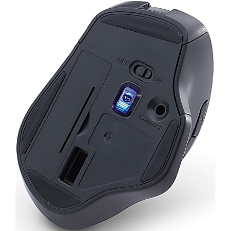 Verbatim Silent Ergonomic Wireless Blue LED Mouse Dark Teal Blue LEDOptical Wireless Radio Frequency 2.40 GHz Dark Teal USB 1600 dpi 6 Buttons 1 Each ODP Business Solutions