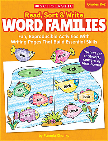 Scholastic® Read, Sort & Write: Word Families Book, Preschool - Grade 2