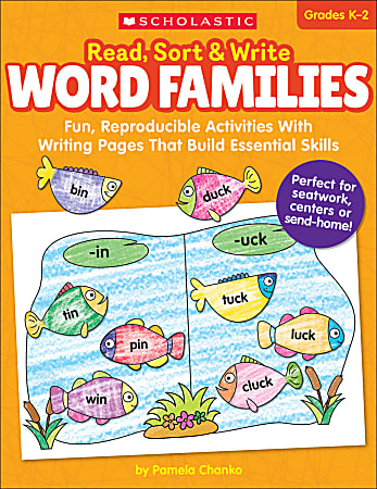 Scholastic® Read, Sort & Write: Word Families Book,