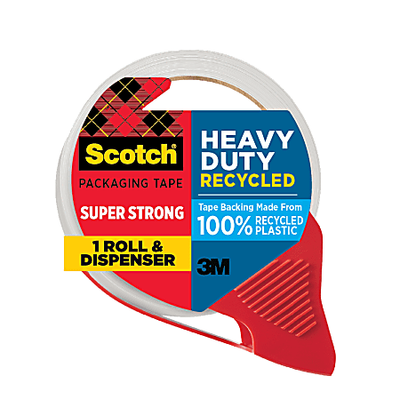 Scotch Heavy Duty Packaging Tape 7750S-RD-12GC, 1.88 in x 38.3 yd (48 mm x 35 m)