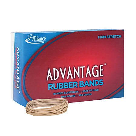 Alliance Rubber Advantage® Rubber Bands In 1-Lb Box, #19, 3 1/2" x 1/16", Box Of 1,250