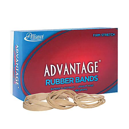 Alliance Rubber Advantage® Rubber Bands In 1-Lb Box, #54, Assorted Sizes