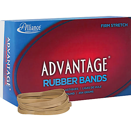 Alliance Non-Latex Rubber Bands Sz 64 Orange 3 1/2 x 1/4 380 Bands/1lb Box