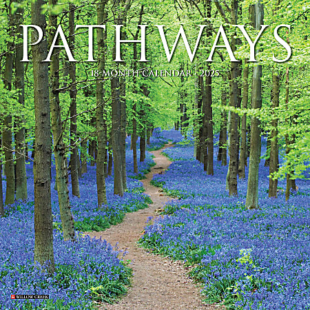 2025 Willow Creek Press Mini Wall Calendar, 7” x 7”, Pathways, January 2025 To December 2025, 45909