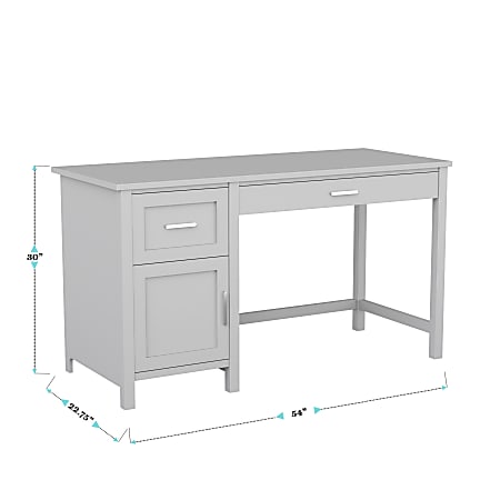 OfficeDepotノート Sauder Northcott L-Shaped Desk with Drawers, Bourbon Oak