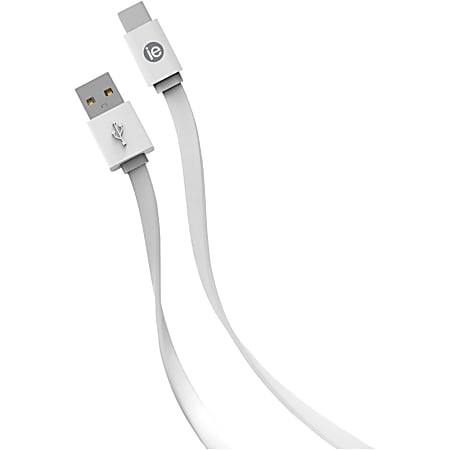 iEssentials USB Data Transfer Cable - 4 ft USB Data Transfer Cable - Type A USB - Type C USB - White