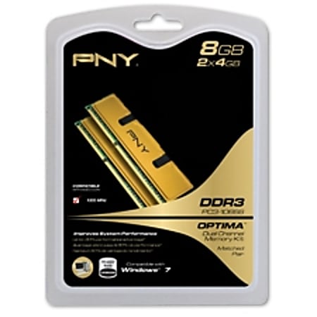 PNY Optima MD8192KD3-1333 8GB DDR3 SDRAM Memory Module