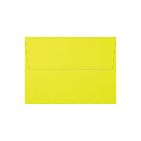 LUX Invitation Envelopes, A7, Peel & Stick Closure, Citrus, Pack Of 1,000
