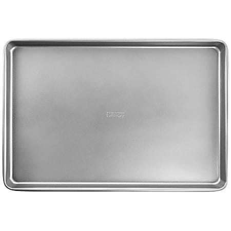Martha Stewart Everyday Carbon Steel Nonstick Cookie Sheet, 17”, Silver
