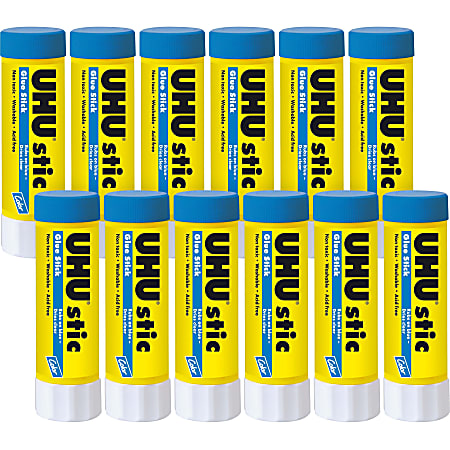 Saunders UHU® Stic Glue Stick, 1.41 Oz., Blue