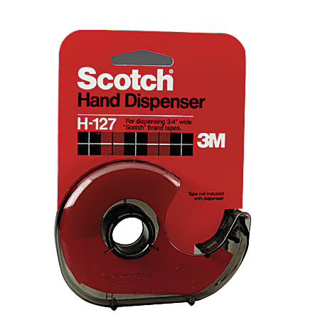 Scotch Refillable Handheld Tape Dispenser Smoke - Office Depot