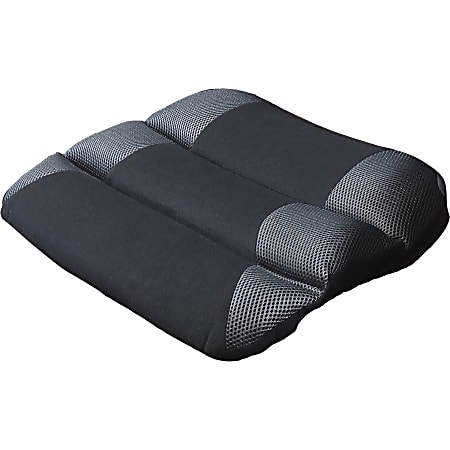 Premium Black Ergonomic Gel Seat Cushion and Ergonomic Lumbar Support Pillow with Dual-Density Gel /Memory Foam