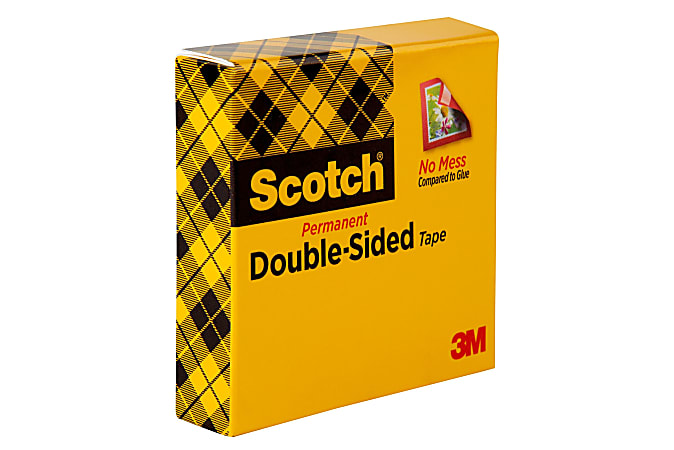 Scotch-brite Scotch Permanent Double-Sided Tape - 1/2W