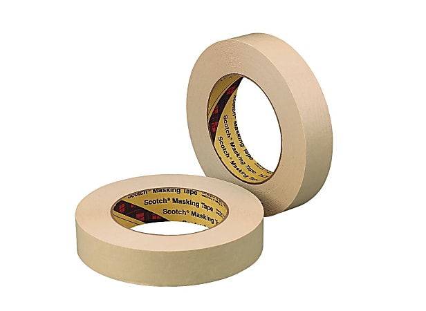 3M Scotch 202 Tan General Purpose Masking Tape, 24 mm (1 in) Width