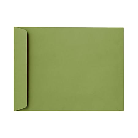 LUX #6 1/2 Open-End Envelopes, Peel & Press Closure, Avocado Green, Pack Of 50