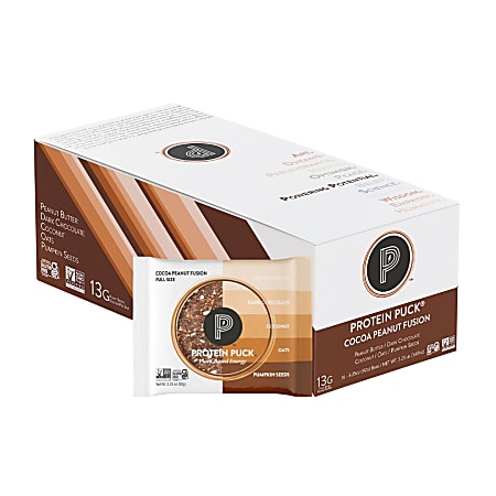 Protein Puck, Cocoa Peanut Fusion - Chocolate Peanut Butter - 16-3.25 oz