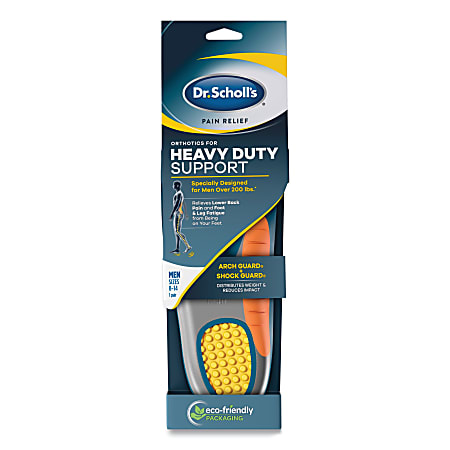 Dr. Scholls Men's Pain Relief Heavy-Duty Support Orthotic Insoles, Sizes 8 To 14