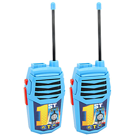 Sakar® Thomas And Friends Night Action Walkie Talkies, Blue, Set Of 2 Walkie Talkies