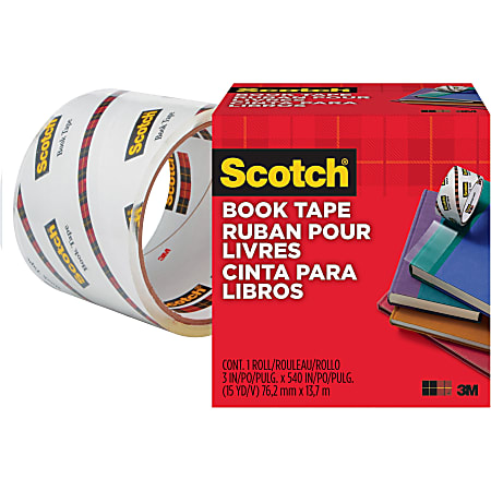 Scotch 845 Book Tape 3 x 540 Clear - Office Depot