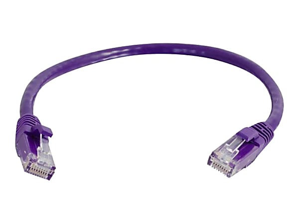 C2G Cat5e Snagless Unshielded (UTP) Network Patch Cable - Patch cable - RJ-45 (M) to RJ-45 (M) - 20 ft - UTP - CAT 5e - molded, snagless, stranded - purple