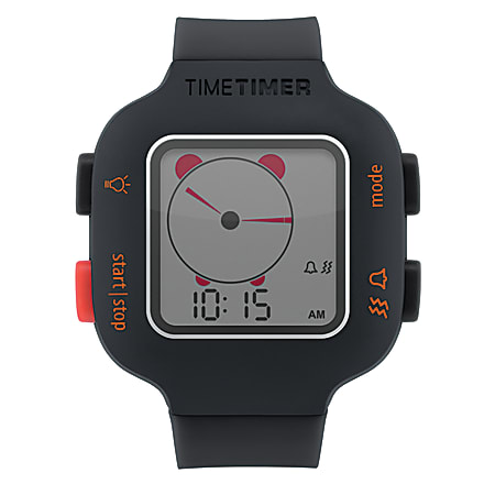 Time Timer Watch Plus Small Charcoal - Office Depot