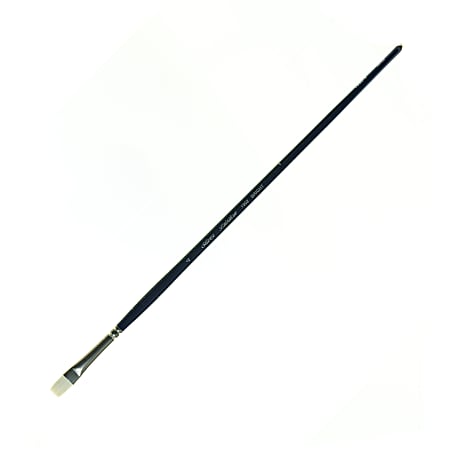 Silver Brush Limited Bristlon Bright Paintbrush - Size 10 Short Handle For Oil & Acrylic