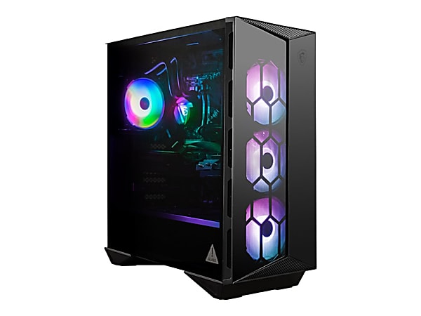 MSI Aegis RS 11TG-222US Gaming Computer - Intel Core i7 i7-11700K Octa-core 3.60 GHz - 16 GB RAM DDR4 SDRAM - 1 TB HDD - 1 TB M.2 PCI Express NVMe SSD - Intel Z490 Chip - Windows 10 Home - NVIDIA GeForce RTX 3060 Ti 8 GB GDDR6  - 750 W