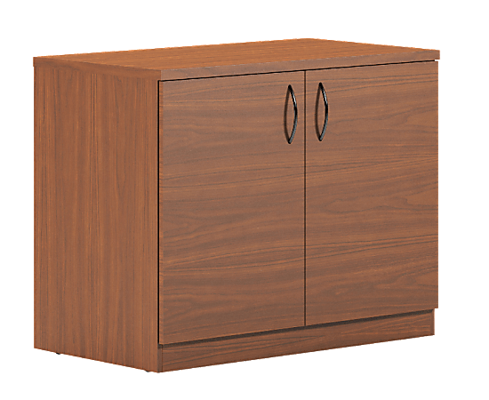 Mayline® Brighton Collection 1-Shelf Storage Cabinet, 29"H x 36"W, Cherry