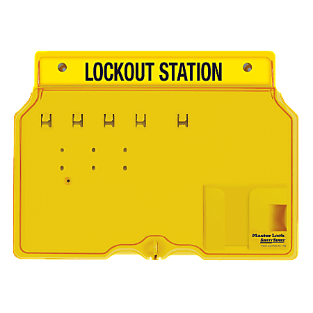 Master Lock® Unfilled Padlock Lockout Station With Cover