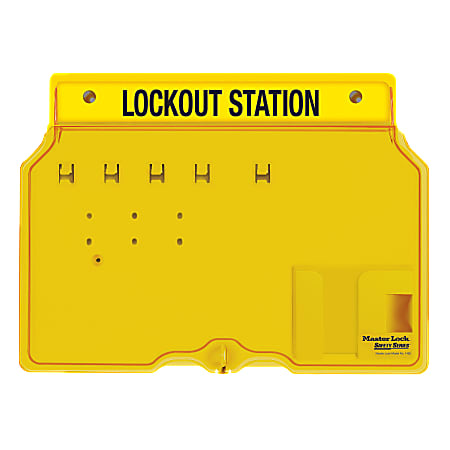 Master Lock® Unfilled Padlock Lockout Station With Cover