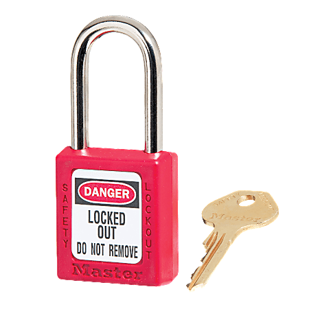 Master Lock® Red Safety Padlock