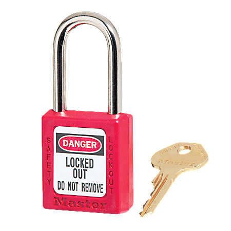 Master Lock® Red Safety Padlock
