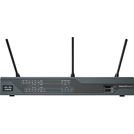 Cisco 897VA Gigabit Ethernet Security Router - 9 Ports - 8 RJ-45 Port(s) - PoE Ports - Management Port - 1 - Gigabit Ethernet - VDSL2 - Desktop - 1 Year