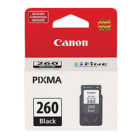 Canon® PG-260 Black Ink Cartridge, 3707C001