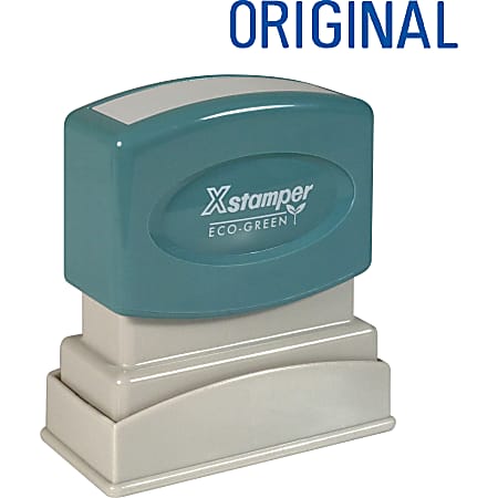 Xstamper® One-Color Title Stamp, Pre-Inked, "Original",