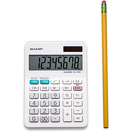Sharp White Series Desktop Calculator EL 310WB - Office Depot Sharp White Series Desktop Calculator EL 310WB - Office Depot