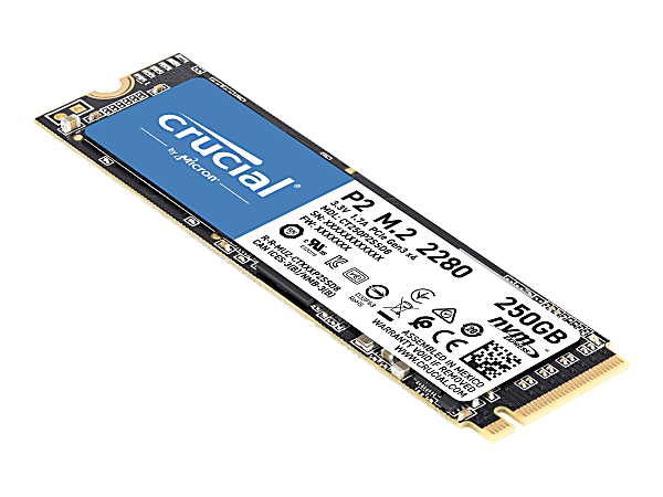 Crucial P2 SSD 250 GB internal M.2 2280 PCIe 3.0 x4 NVMe - Office Depot