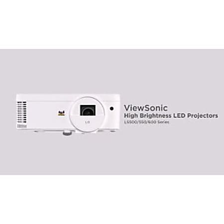 ViewSonic Bright 3000 Lumens WXGA Lamp Free LED Projector - Office Depot