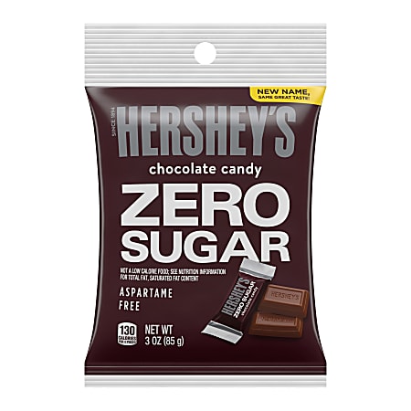 HERSHEY's Special Dark Zero Sugar 3oz Peg Bag, 12 Count