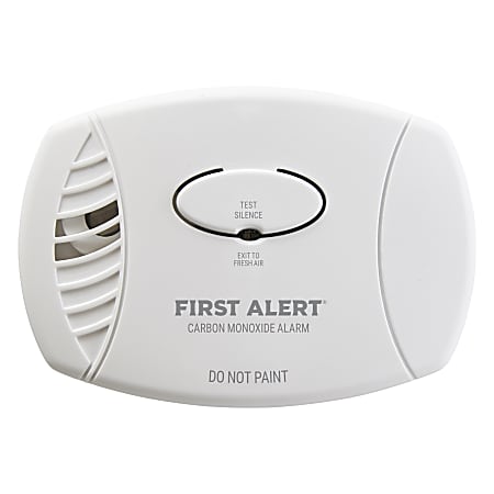 First Alert&reg; Battery-Operated Carbon Monoxide Alarm, White, CO3-B01-T