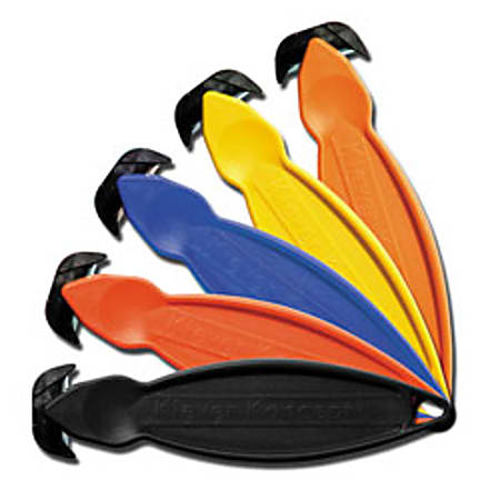 Klever Koncept Safety Cutters, Assorted Colors, Pack Of 50