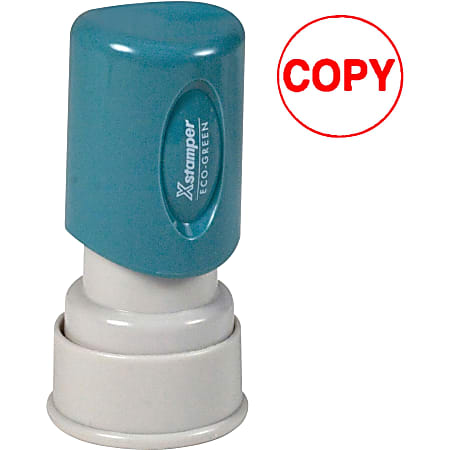 Xstamper&reg; One-Color Specialty Stamp, Round, "Copy", Red