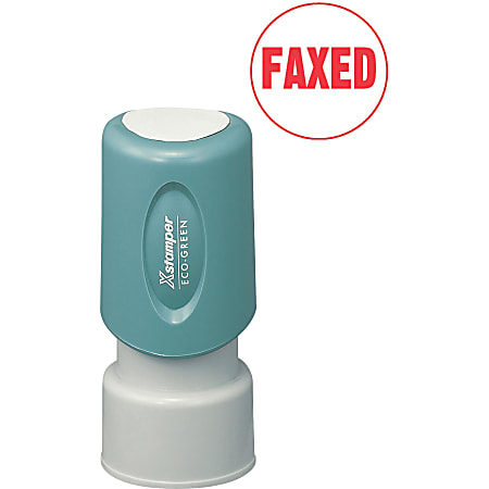 Xstamper® Pre-Inked FAXED Stamp, 65% Recycled, 100000 Impression, Red