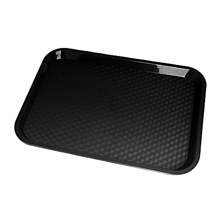 Cambro Fast Food Trays, 12" x 16", Black, Pack Of 24 Trays