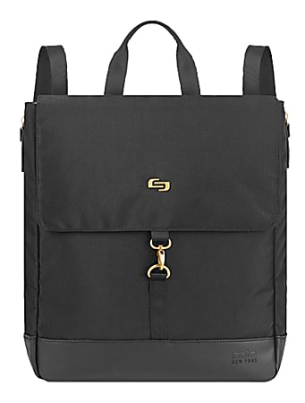 Solo® Austin Hybrid Tote/Backpack With 13.3" Laptop Pocket, Black