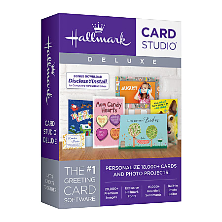 Hallmark® Card Studio Deluxe 2018, Disc