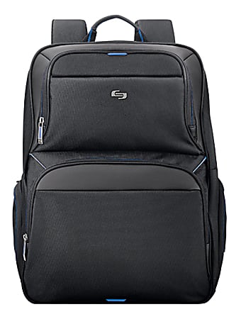 Solo New York Backpack With 17.3 Laptop Pocket BlackBlue Office Depot